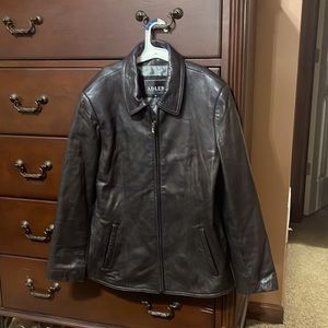 Womens black leather style jacket